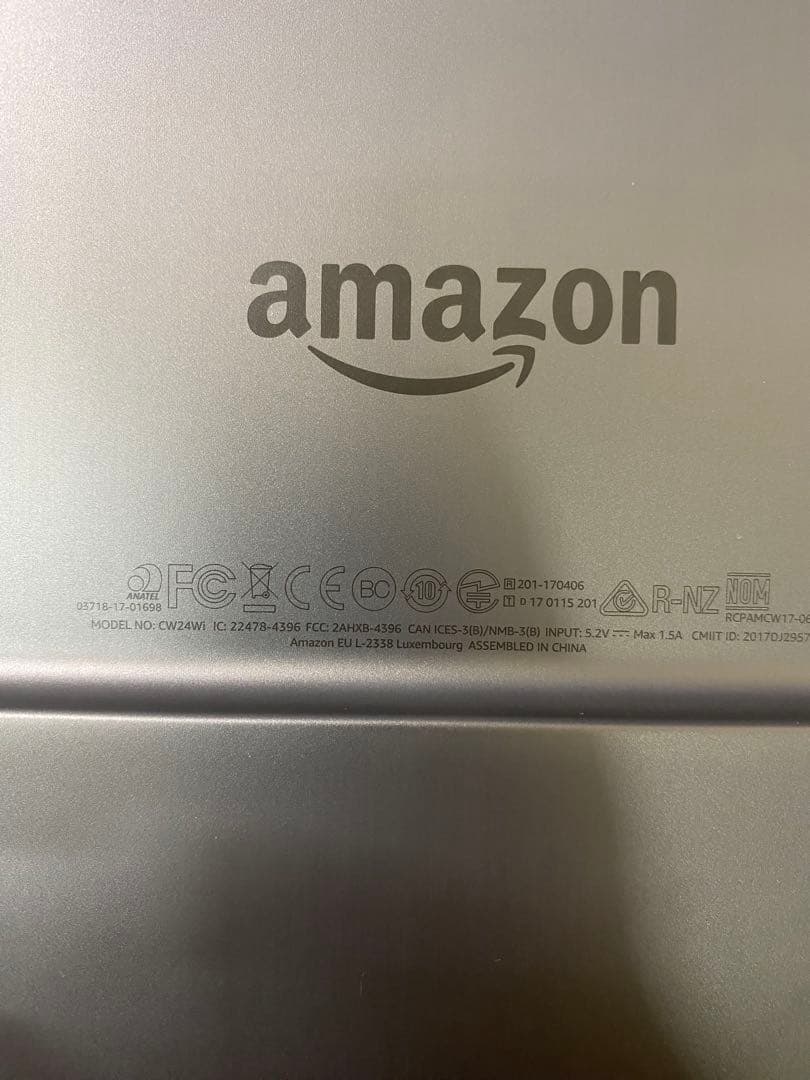 電子書籍リーダー本体 Amazon Kindle Oasis CW24Wi