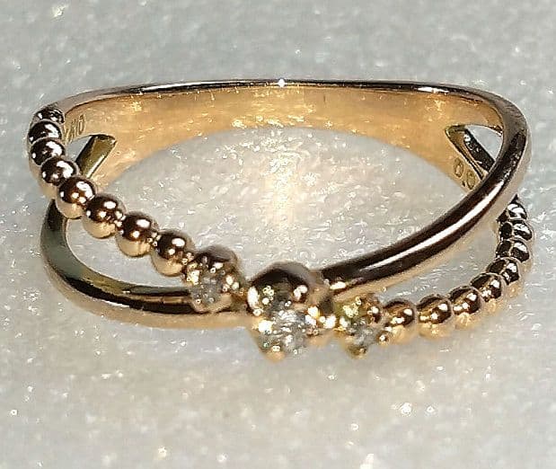 K10 ダイヤモンドリング D0.06ct 1.53g 7号