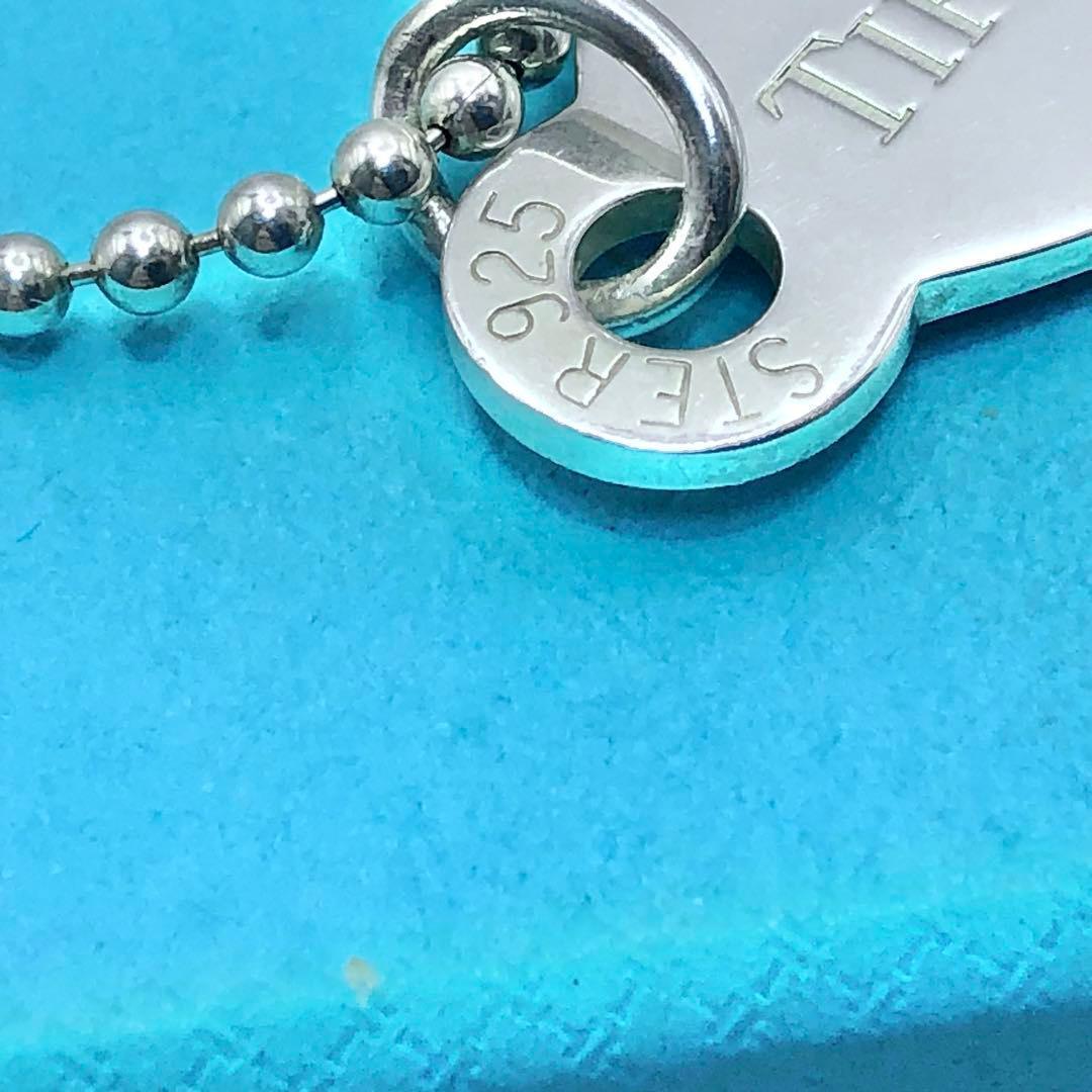 ティファニー　リターントゥ　オーバルタグ　ボールチェーン　86cm　シルバー