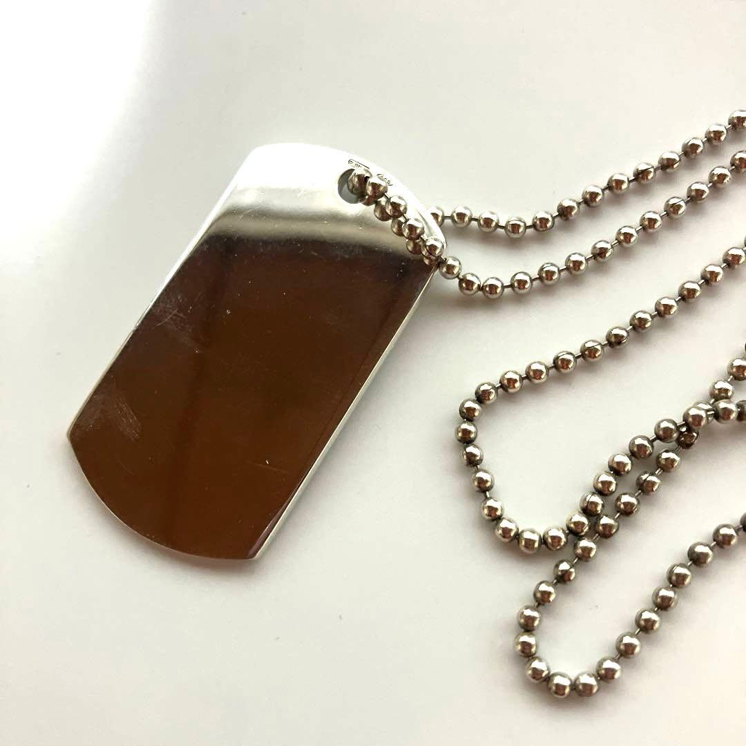 【美品】GUCCI グッチ ドッグタグ ボールチェーン ネックレス