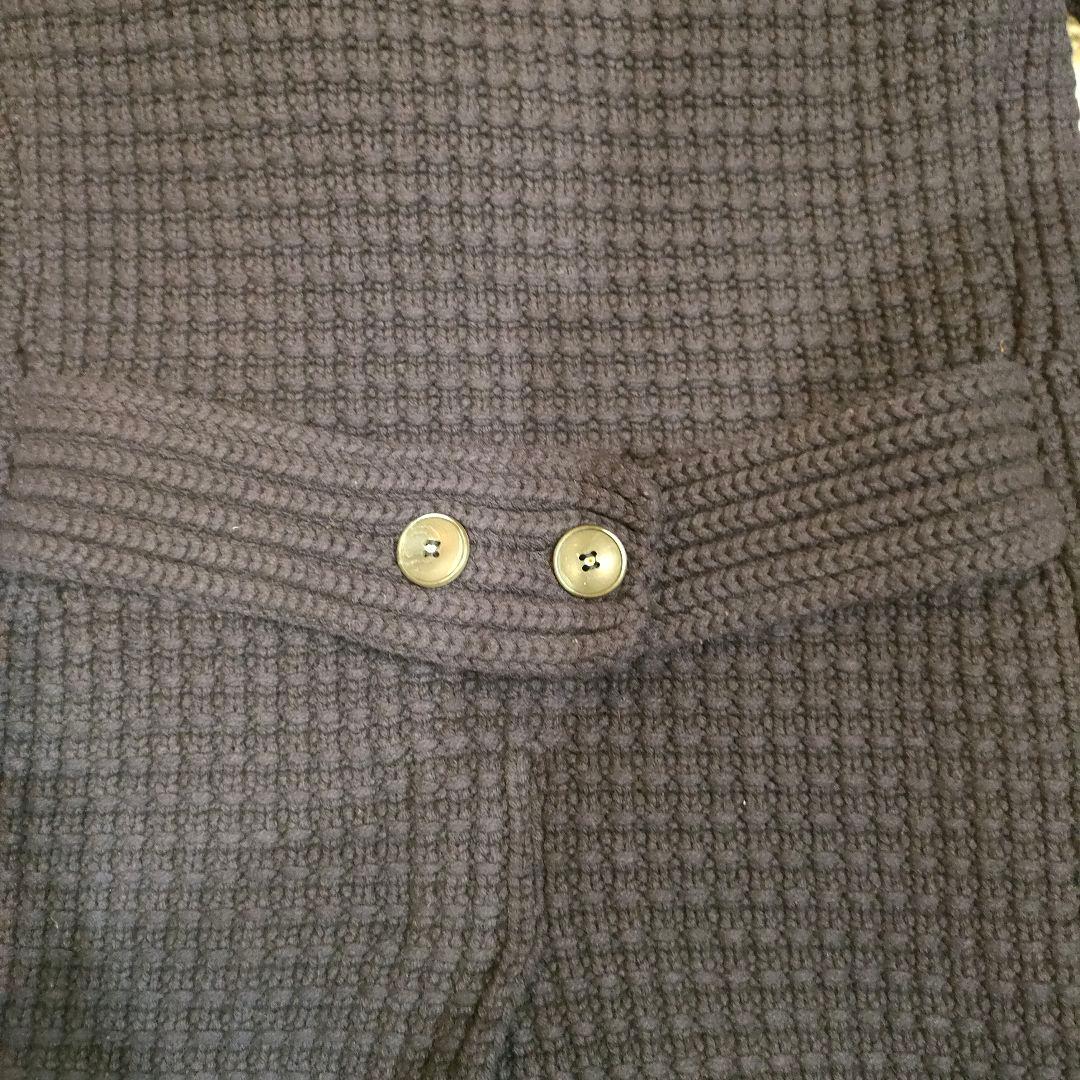 美品 Bark ニット チェスターコート 極厚ニット 迷彩柄 イタリア製