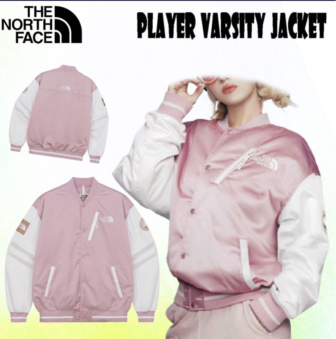ノースフェイス　ロゴ刺繍 ワッペン スタジャン プレイヤーヴァーシティジャケット