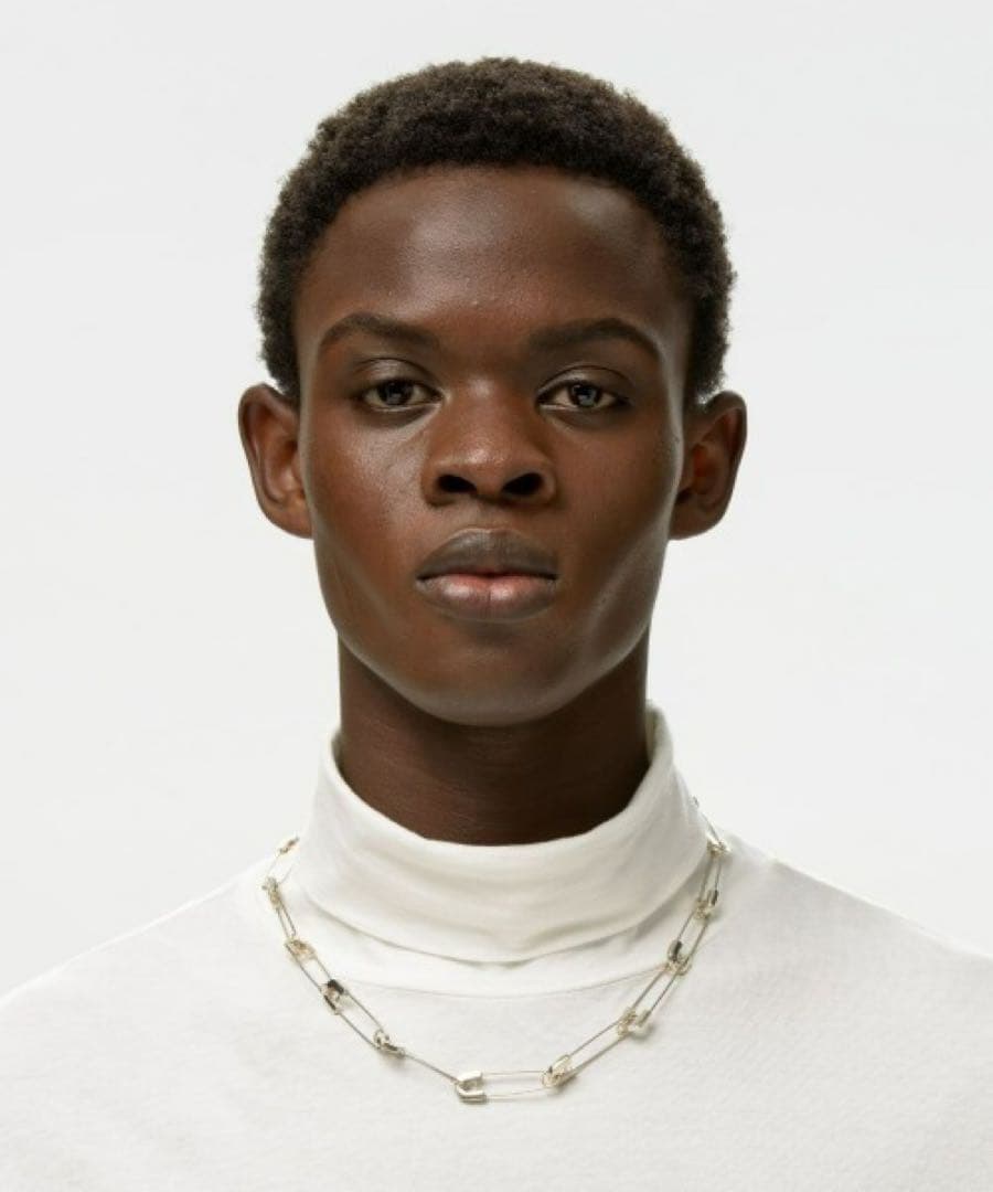 アクセサリー AMBUSH SMALL SAFETY PIN NECKLACE