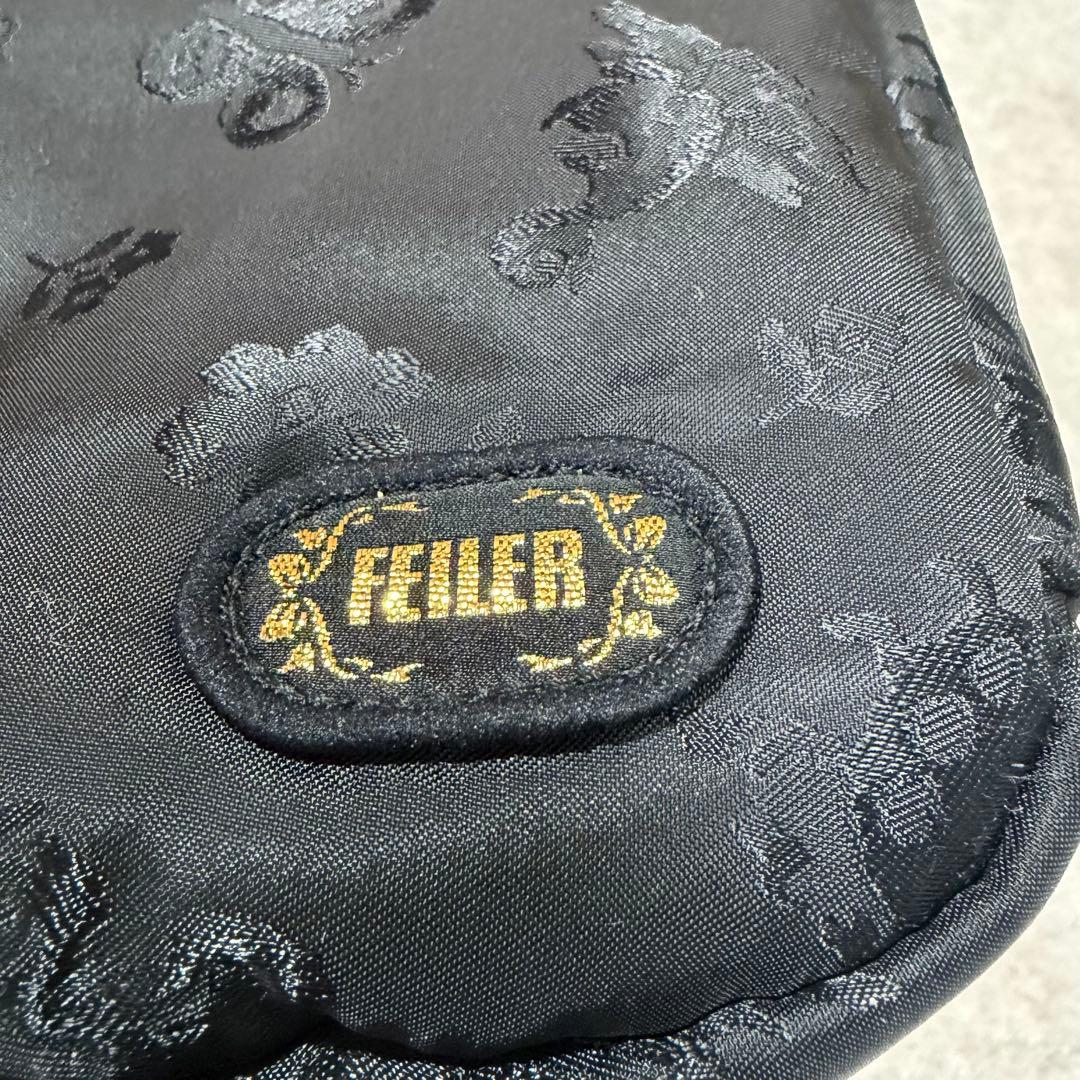 希少美品⭐︎フェイラー 2way ハイジ ジャガード ボストンバッグ ブラック