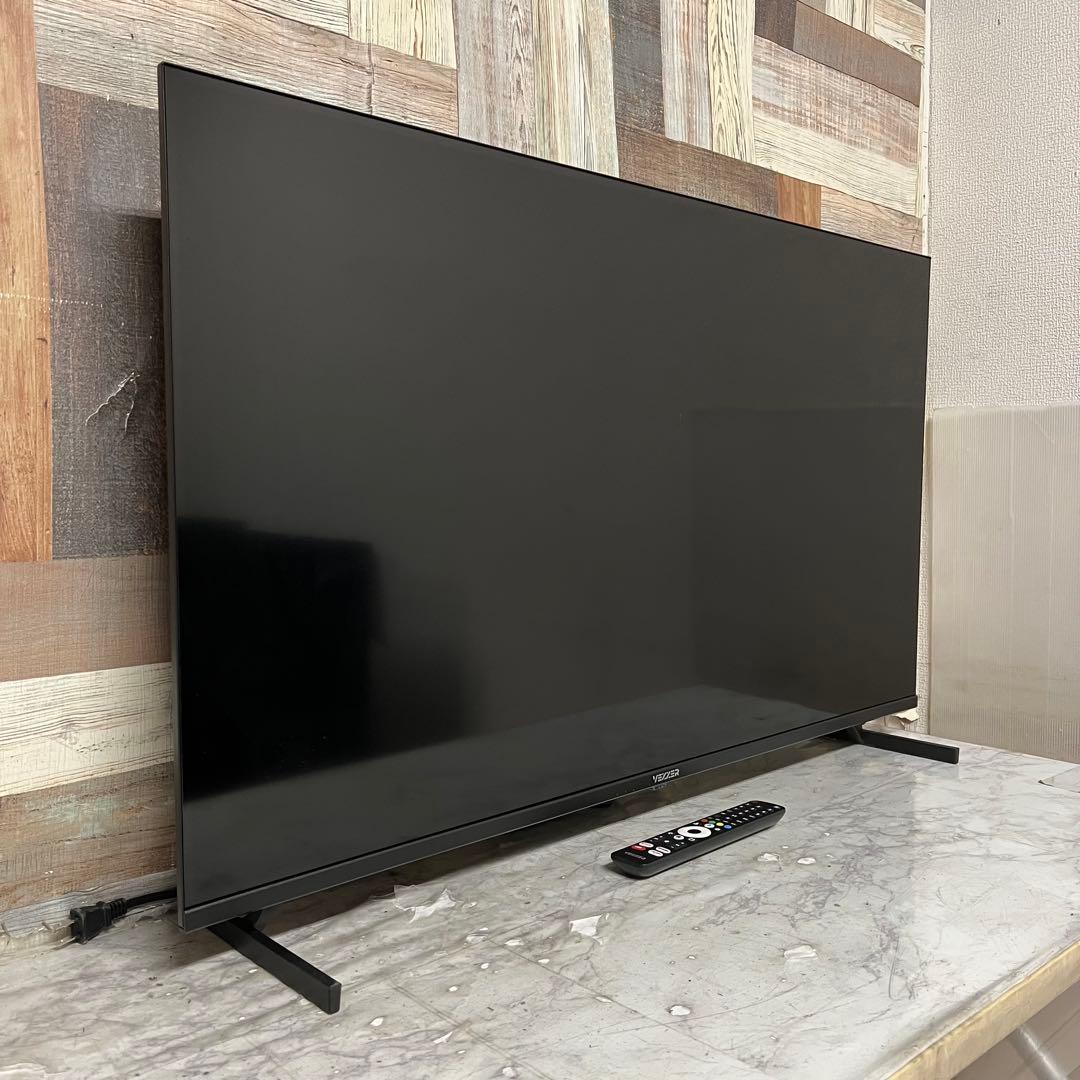 全国送料込❣️昨年購入VEZZER43型量子ドット4KチューナーレスTVアプリ多数