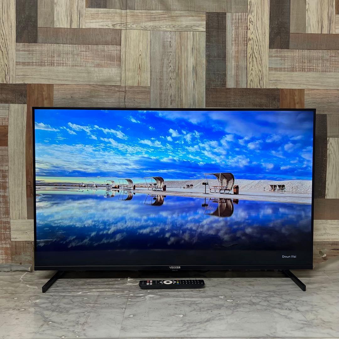 全国送料込❣️昨年購入VEZZER43型量子ドット4KチューナーレスTVアプリ多数