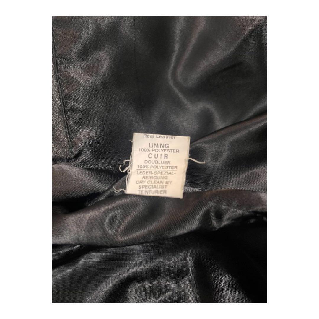 63Leathers 牛革 レザージャケット ブラック XXL 本革 メンズ