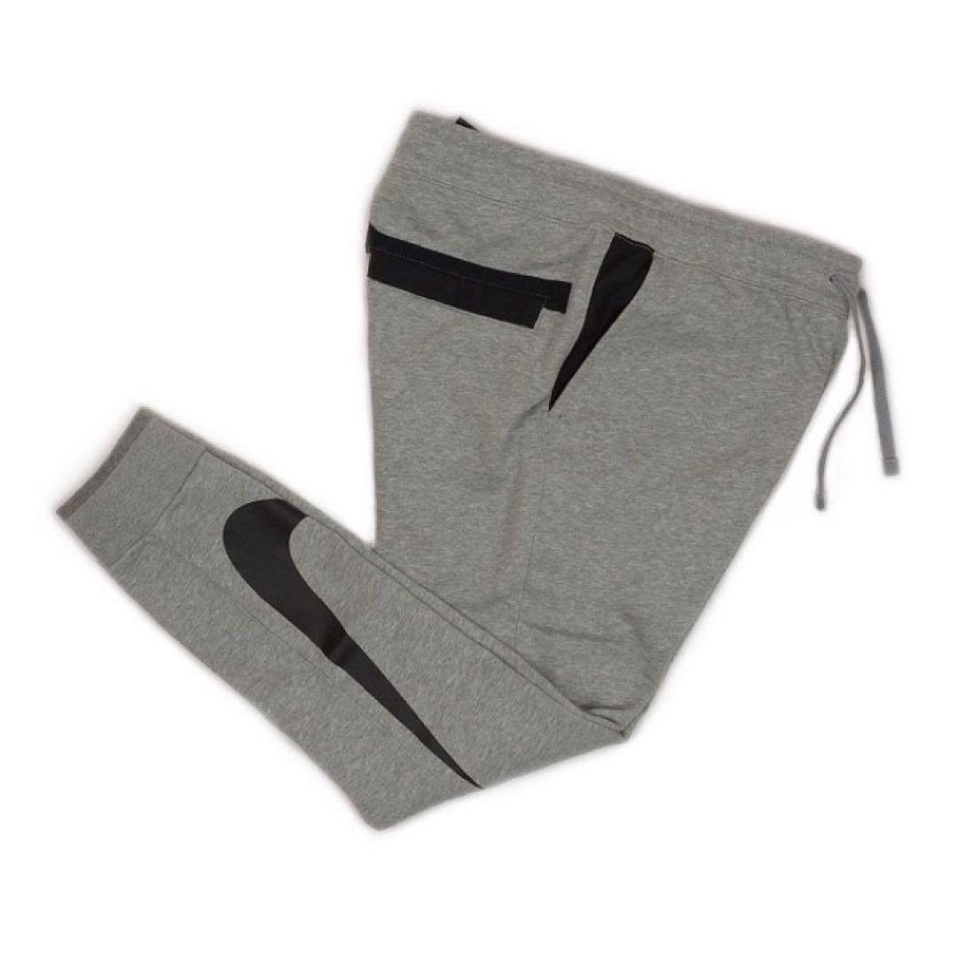 ✨新品✨ナイキ セットアップ ナイロン切替 ビッグスウォッシュ デカロゴ 灰 S