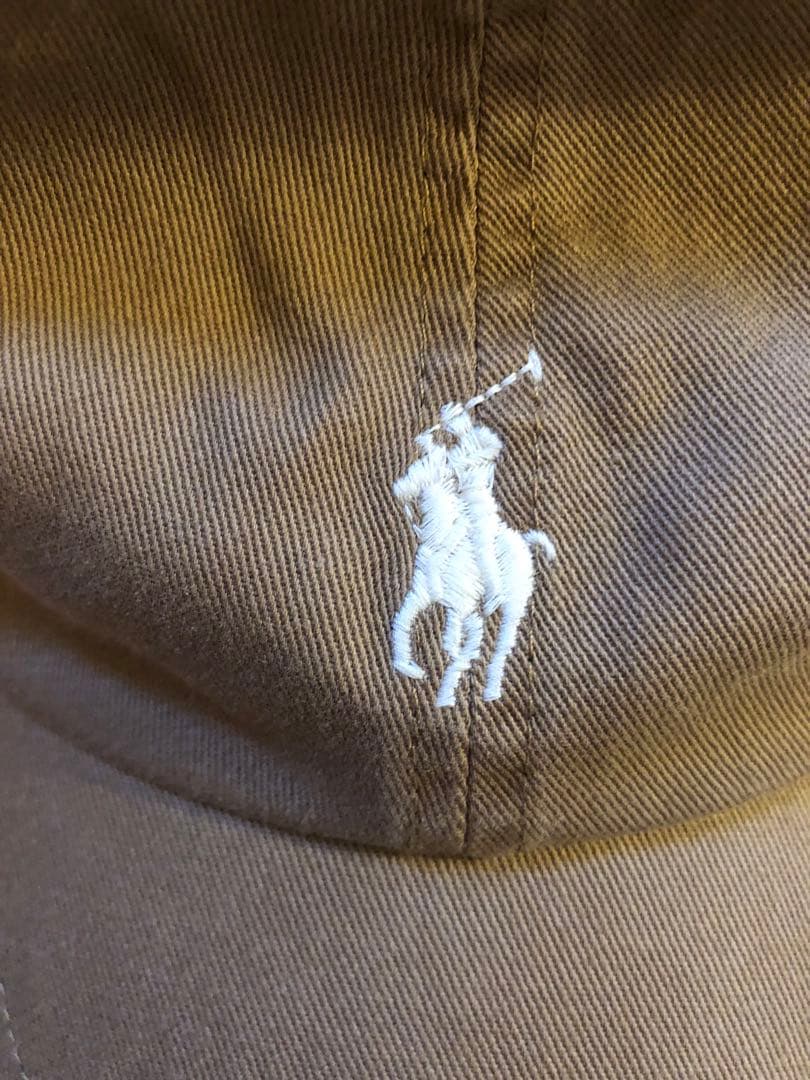 POLO RALPH LAUREN ベージュキャップ Fサイズ