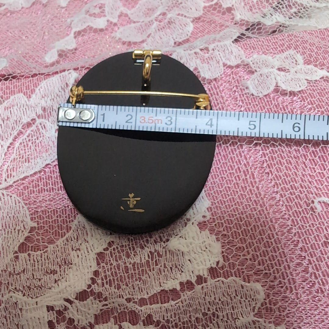 本鼈甲蒔絵ブローチ兼用ペンダント