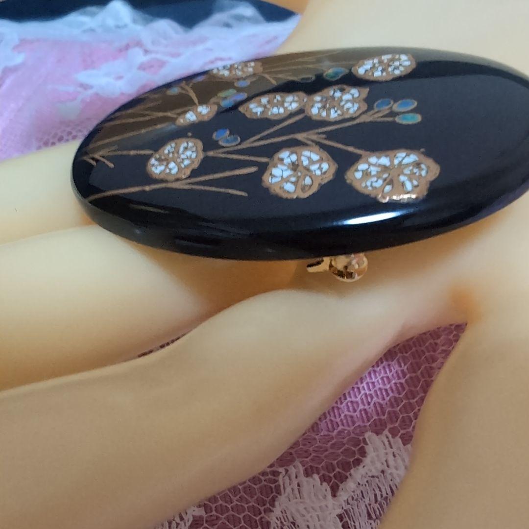 本鼈甲蒔絵ブローチ兼用ペンダント