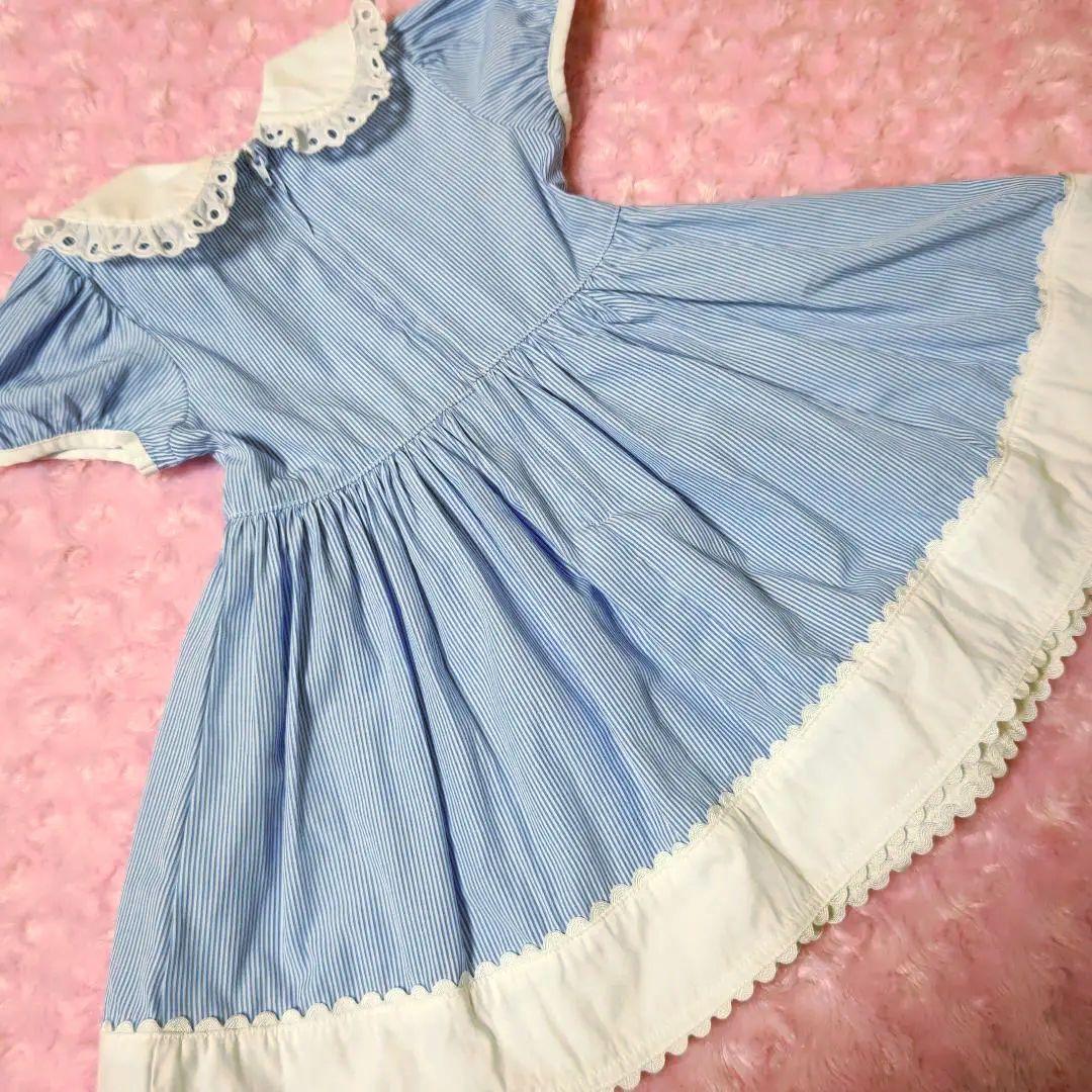 シャーリーテンプル　あひるアップリケサッカーワンピース　90