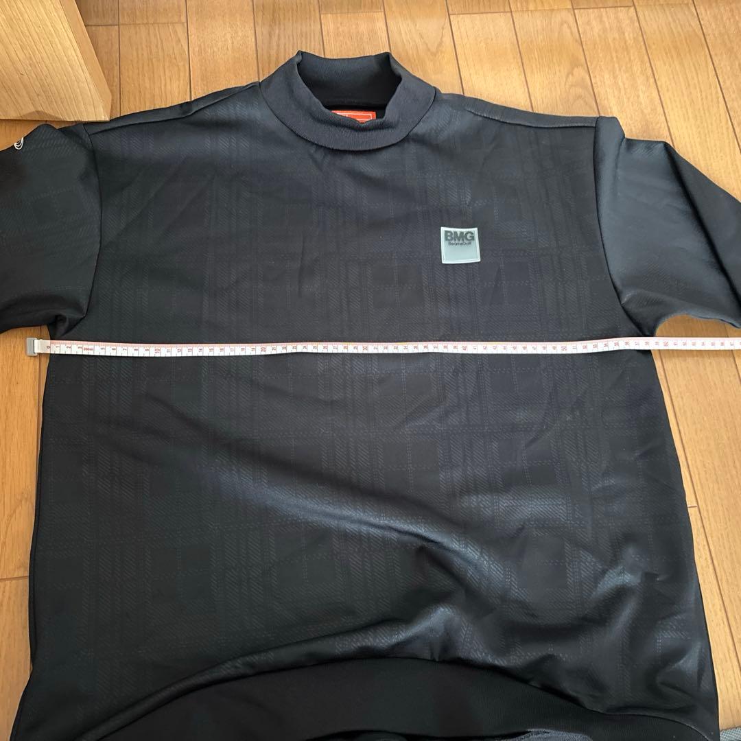 美品☆BEAMS GOLF☆モックネック☆長袖☆ブラック☆L☆ビームスゴルフ