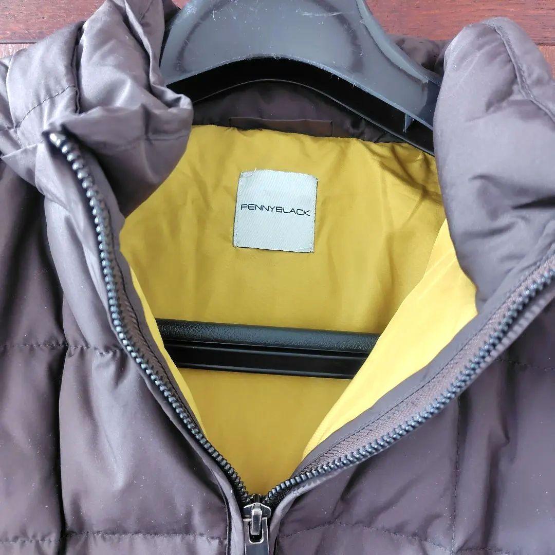 あらら‼️ペニーブラックL〜LL ロングダウンコート バイカラー 44 茶