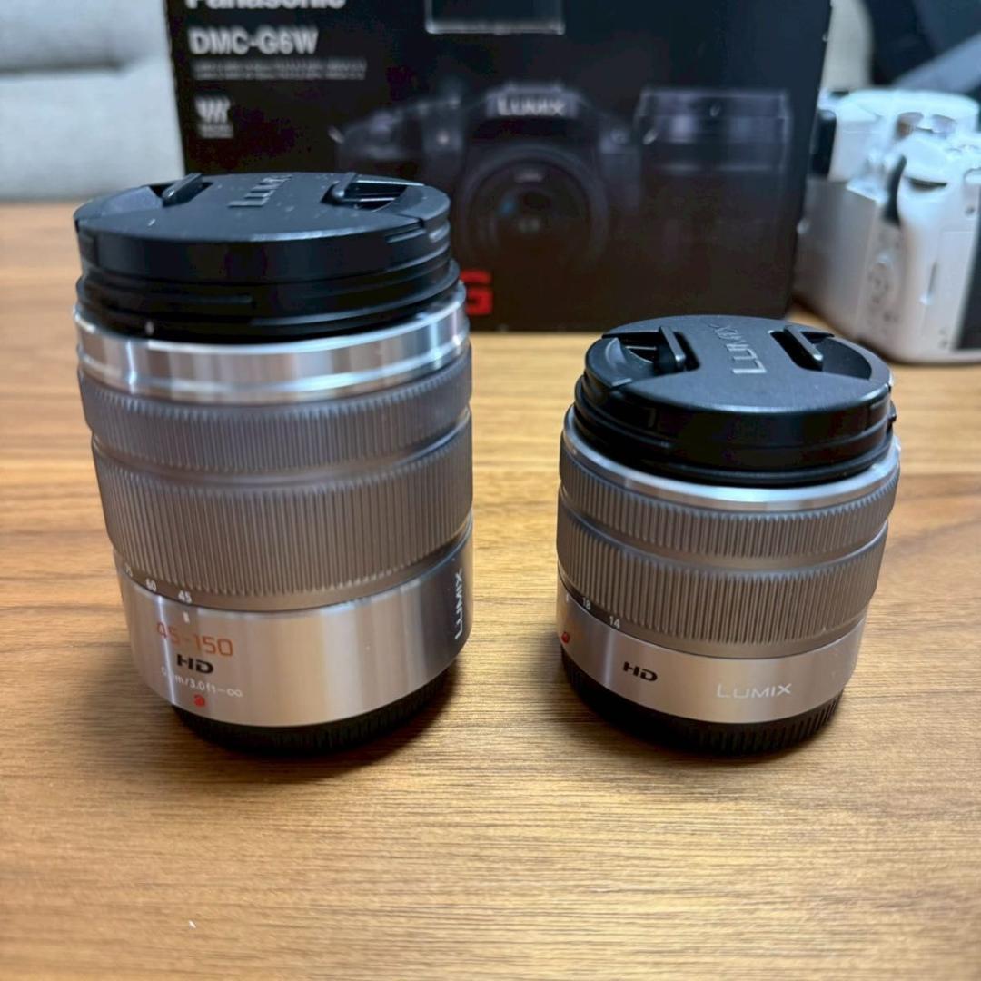 【極美品】パナソニック LUMIX DMC-G6W ダブルズームレンズキット