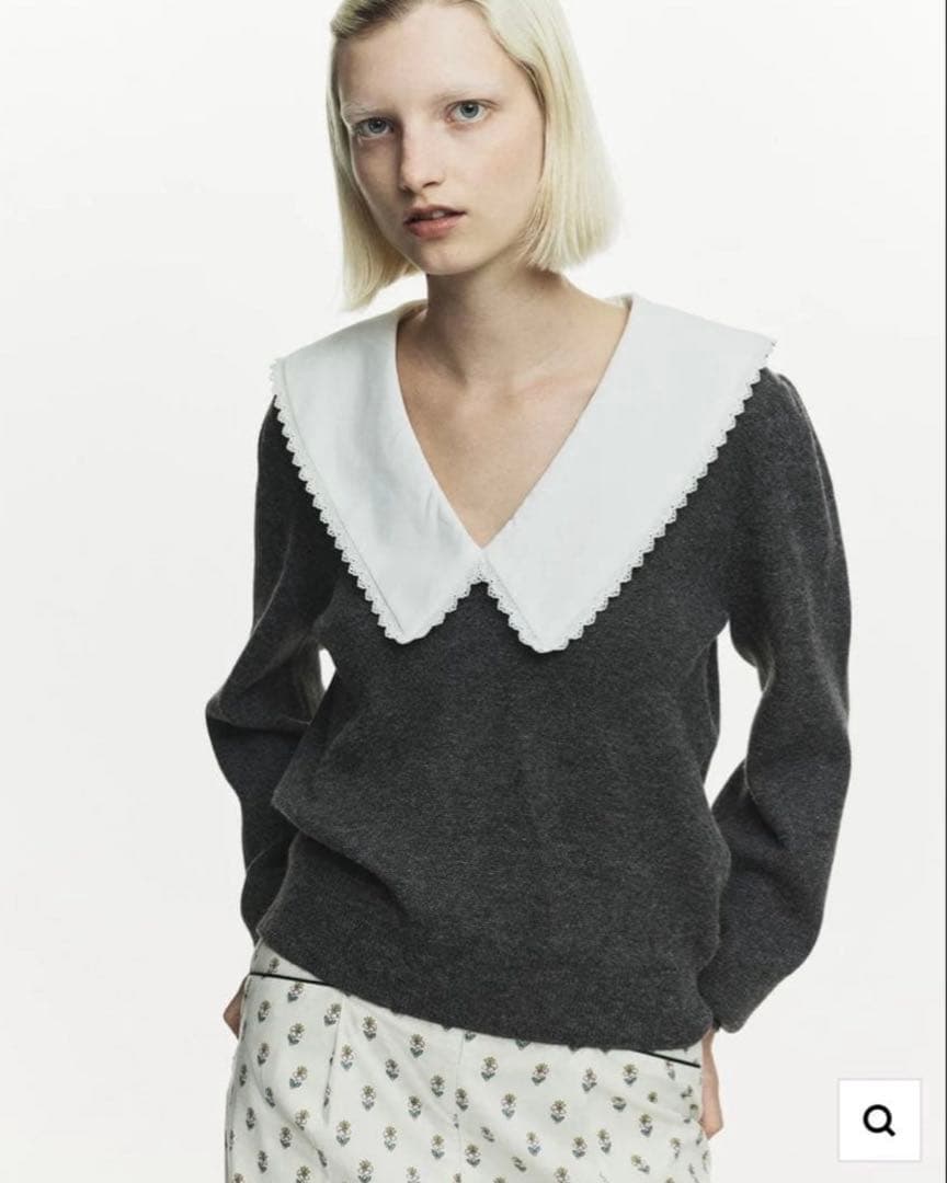 Bibiy. PENELOPE COLLAR KNIT ペネロペカラーニット