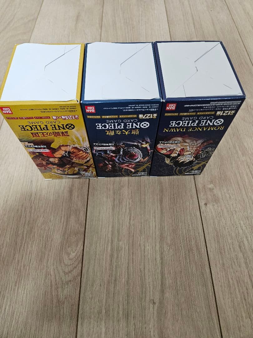 ロマンスドーン 強大な敵 謀略の王国 計3個セット ワンピースカードゲーム