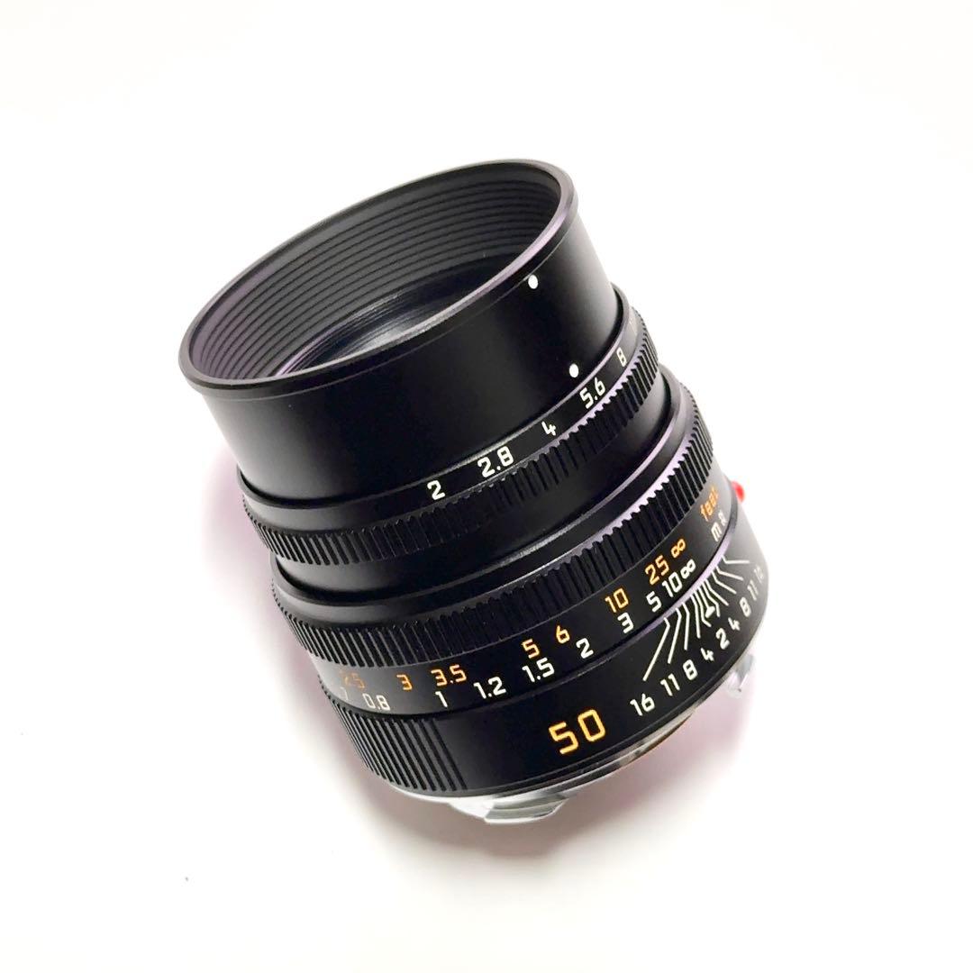 【美品】ライカ｜ズミクロン50mm F2（4th）フード組込《ブラッククローム》