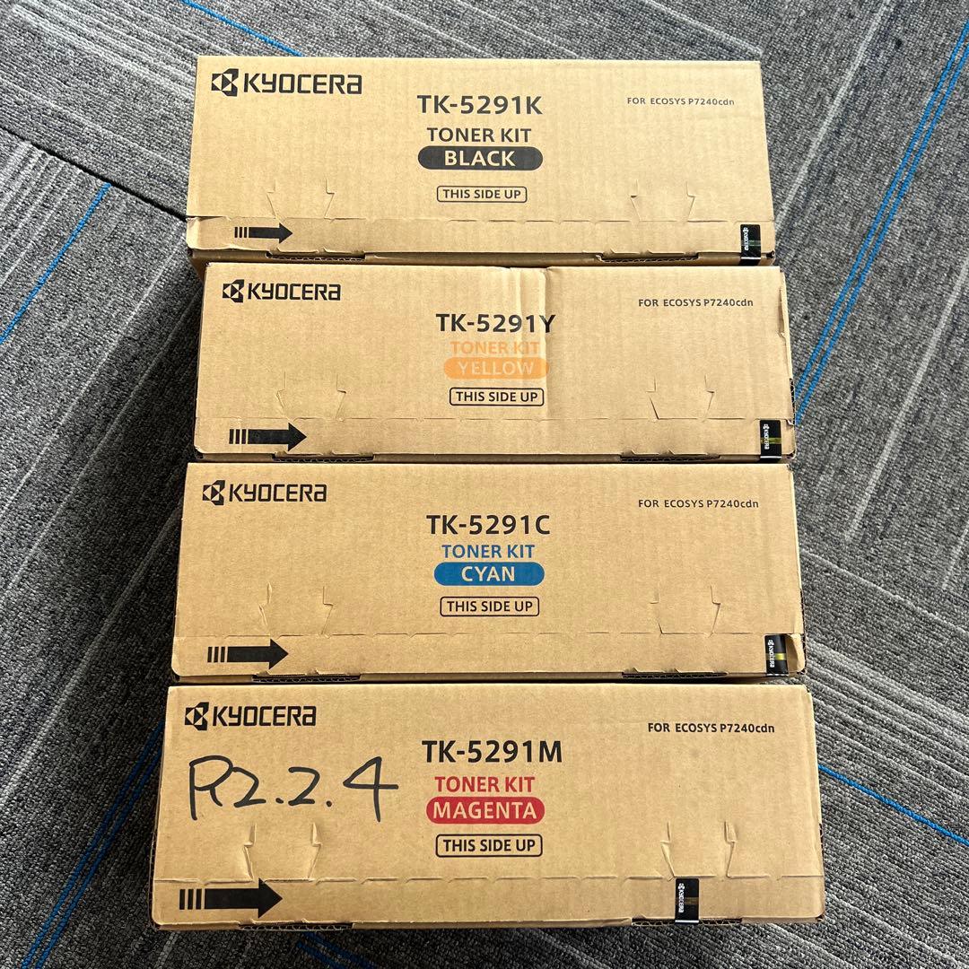 書き込み有り※Kyocera TK-5291 トナーカートリッジ4色セット