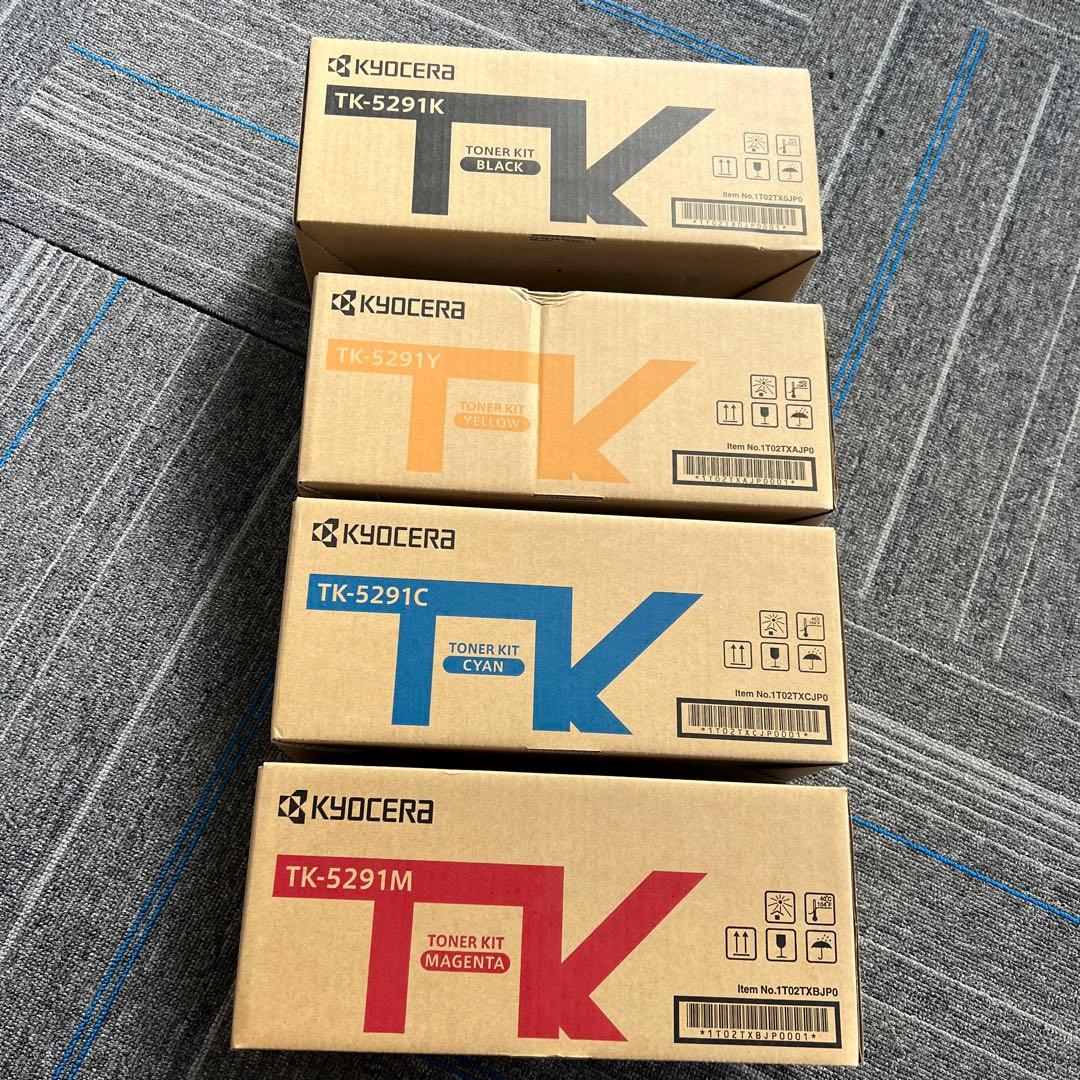 書き込み有り※Kyocera TK-5291 トナーカートリッジ4色セット