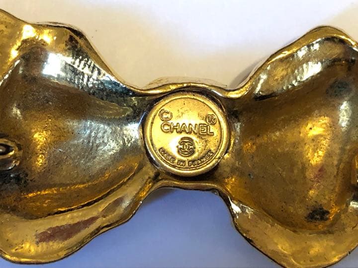 ririka12‼️ シャネル　CHANEL ヴィンテージ　リボン　ブローチ