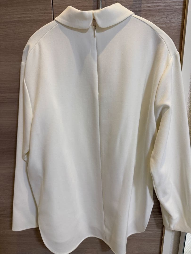 yori ダブルクロス丸襟カラーブラウス