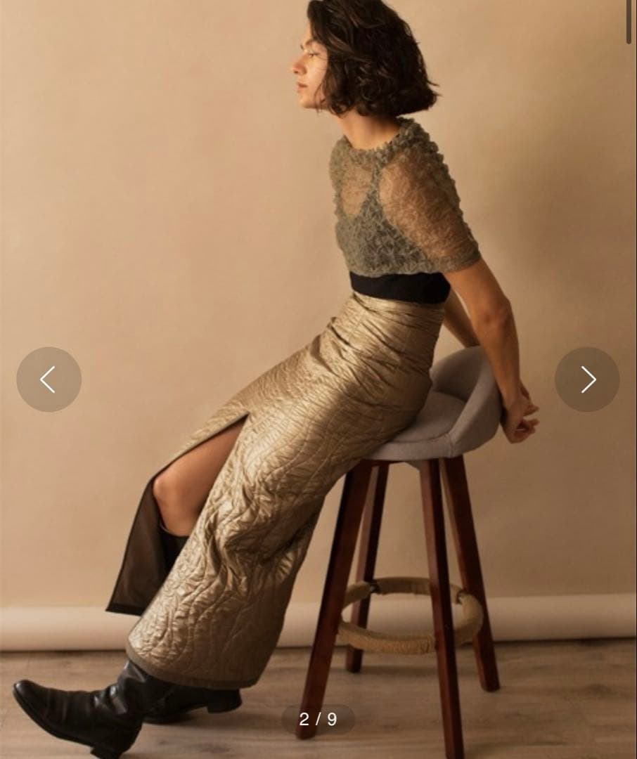 【ベル】LEINWANDE Wave Quilting Skirt