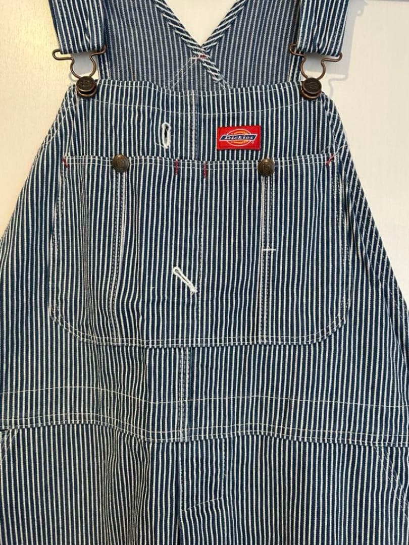 ディッキーズ ヒッコリー ストライプ オーバーオール XLサイズ相当