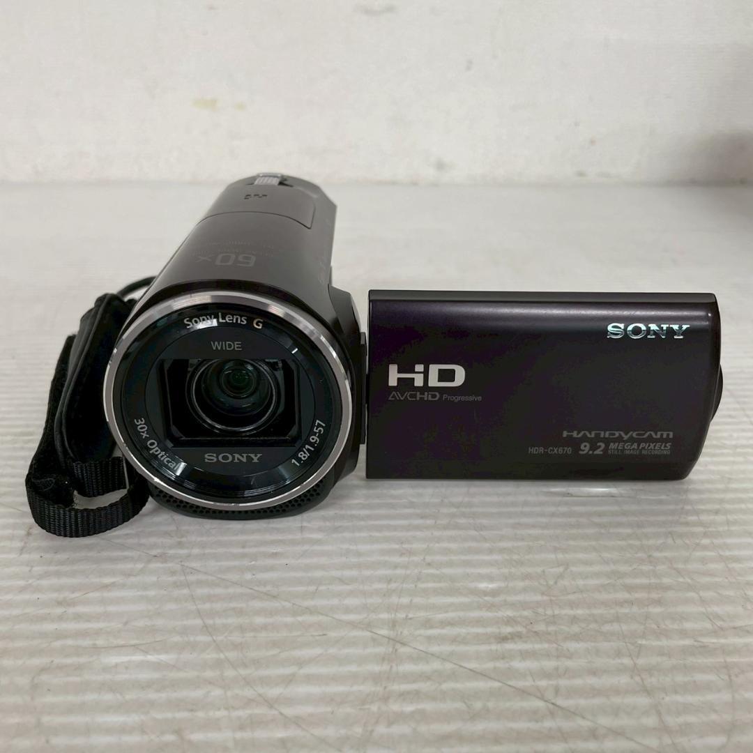 ソニー HDビデオカメラ Handycam HDR-CX670 J0951