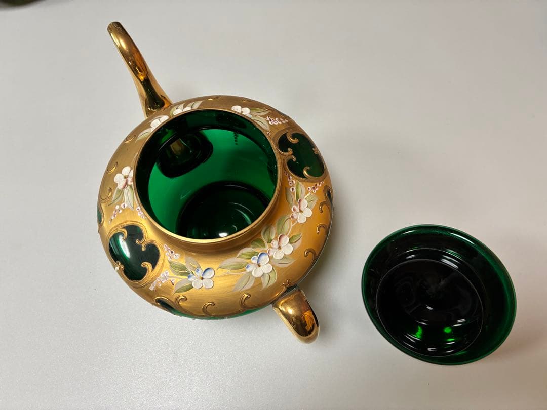 ヴェネチア製 LAGUNA MURANO GLASSムラーノ　グラスティーセット