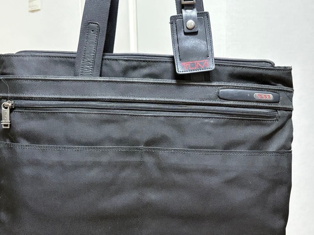 TUMI トートバッグ トゥミ PC収納 バリスティックナイロン 本革 レザー
