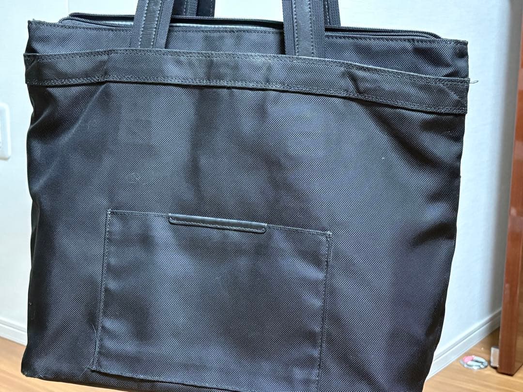 TUMI トートバッグ トゥミ PC収納 バリスティックナイロン 本革 レザー