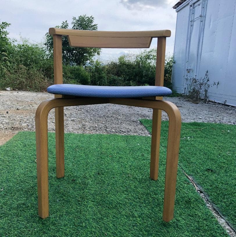 ●天童木工 椅子 イス 2脚 セット T-5348WB-ST型 天然木製フレーム