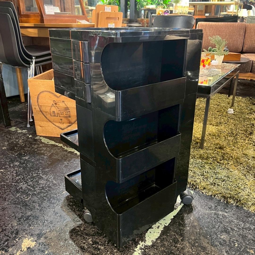 B-LINE ボビーワゴン 3段3トレイ 収納家具 小物入れ 黒 MoMA