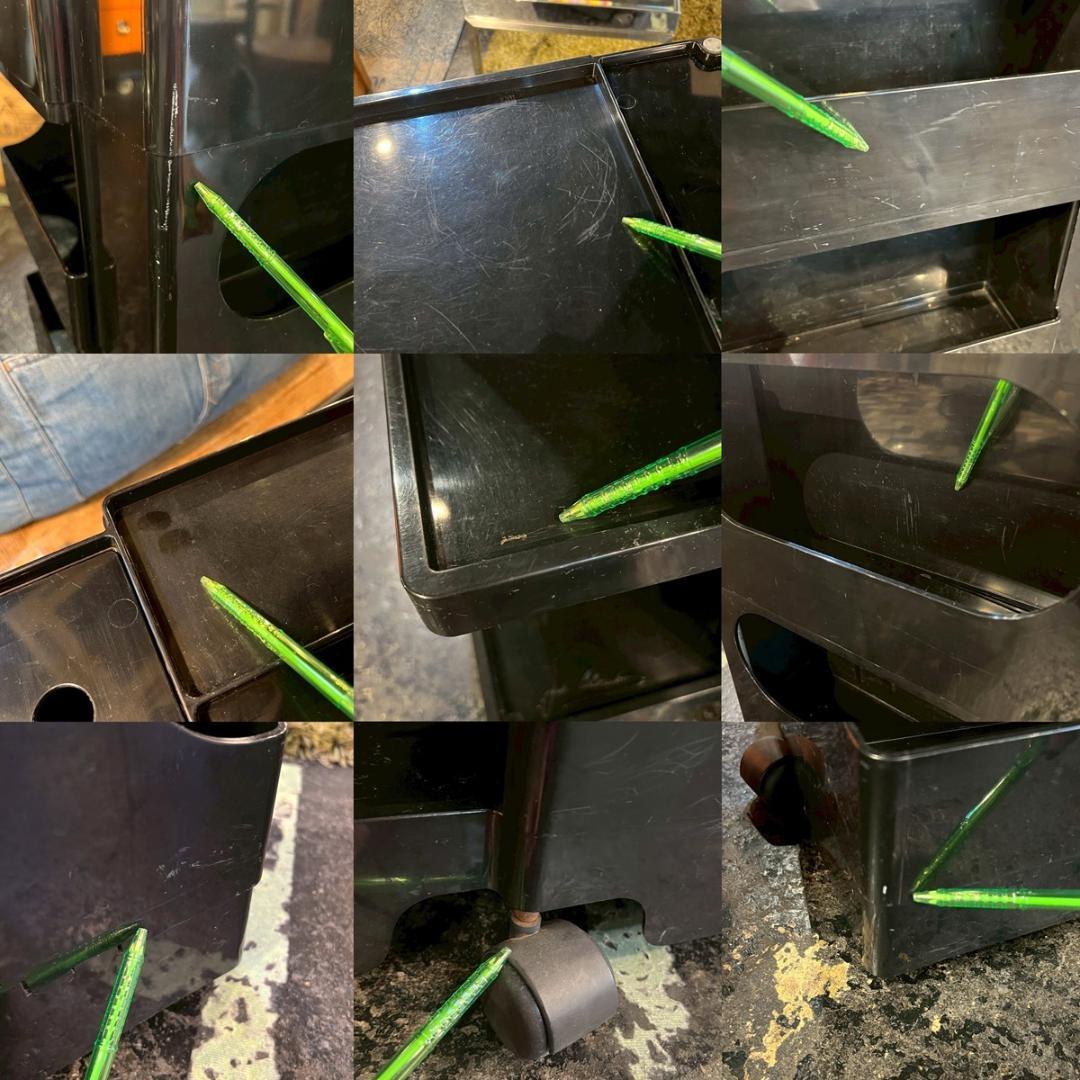 B-LINE ボビーワゴン 3段3トレイ 収納家具 小物入れ 黒 MoMA