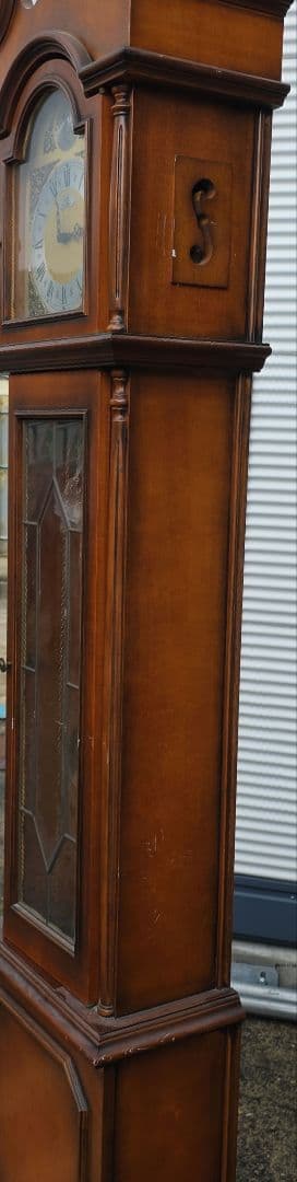 tempus fugit クラシック振り子時計 ブラウン　柱時計