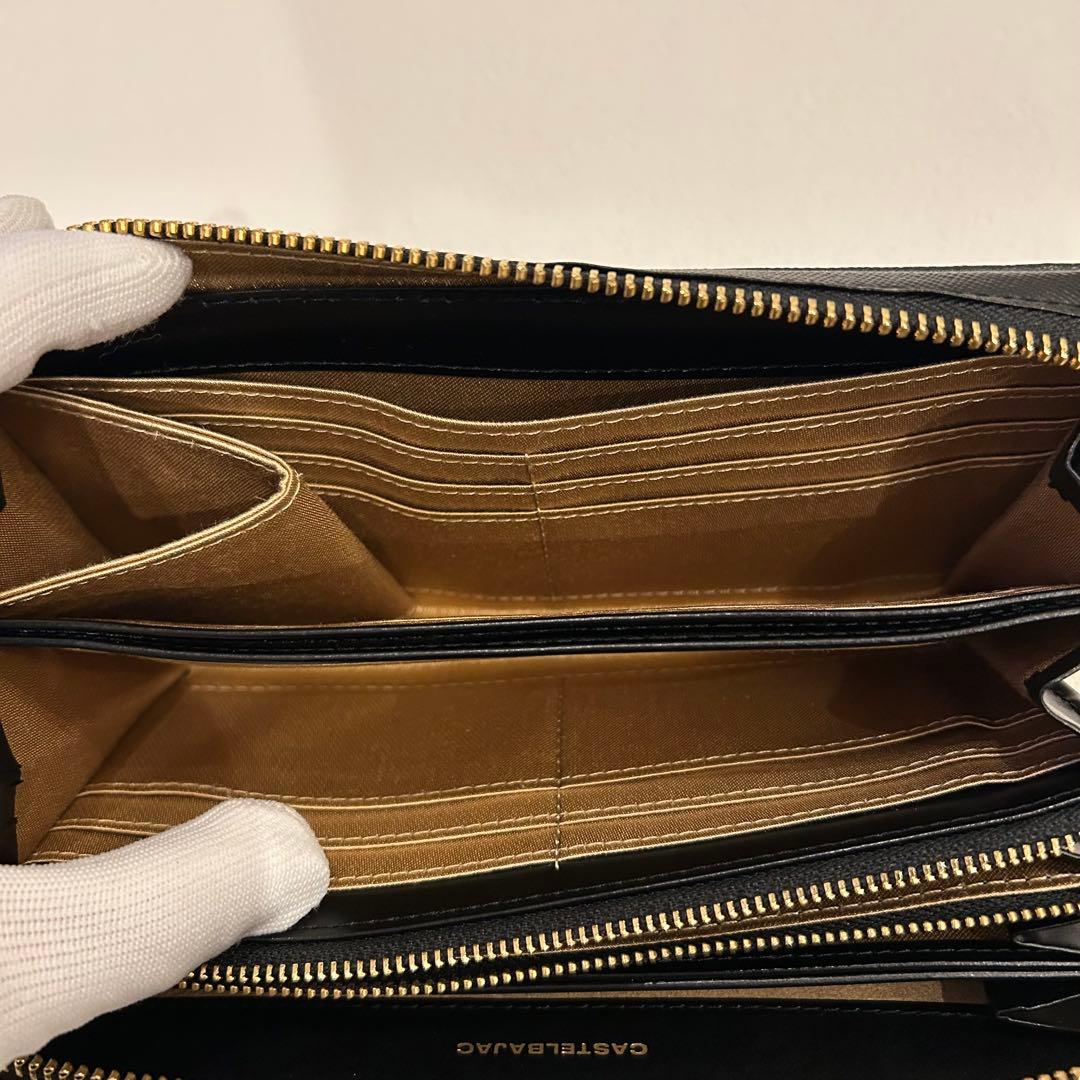 極美品✨CASTELBAJAC シェスト　ラウンドファスナー　長財布　ブラック