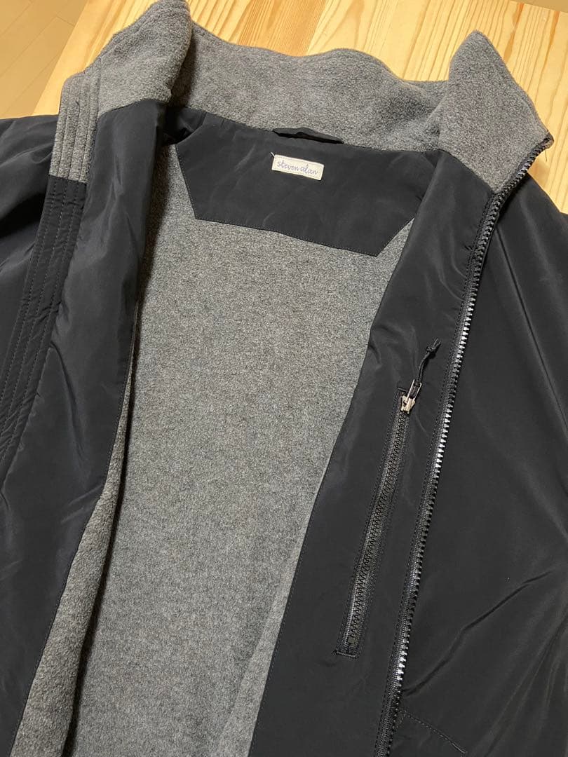 【美品】STEVEN ALAN ウォームアップ ブルゾン　ブラックＬ