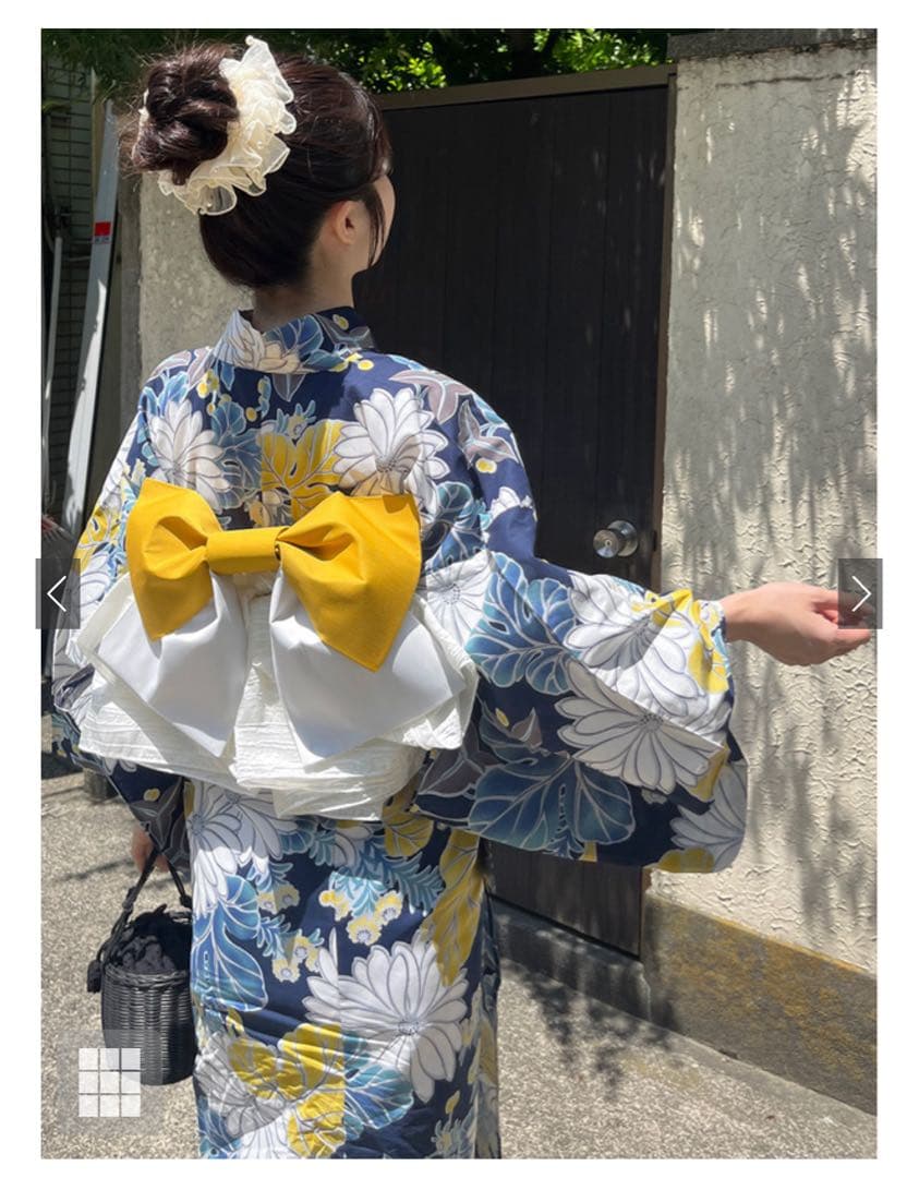 水彩菊浴衣セット[gi1218]
