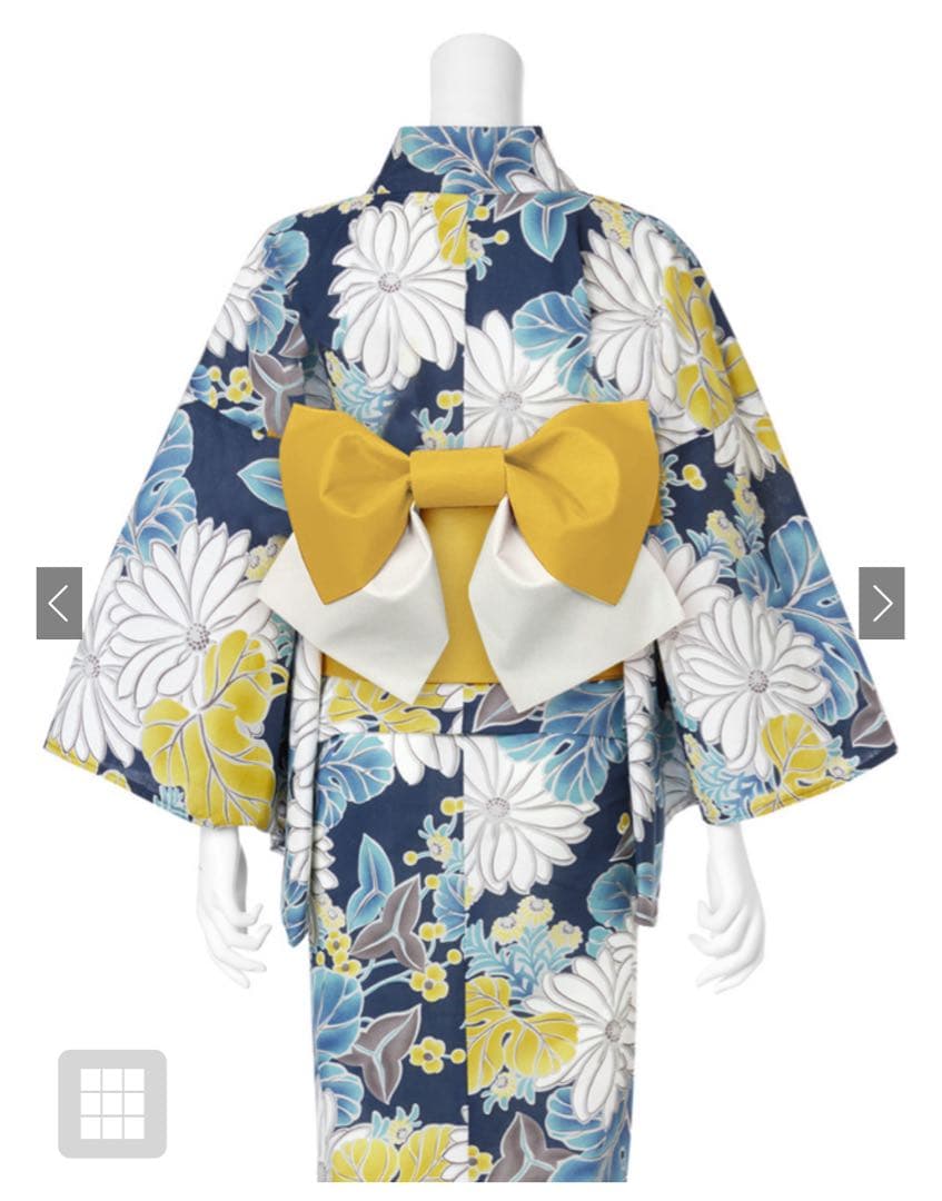 水彩菊浴衣セット[gi1218]