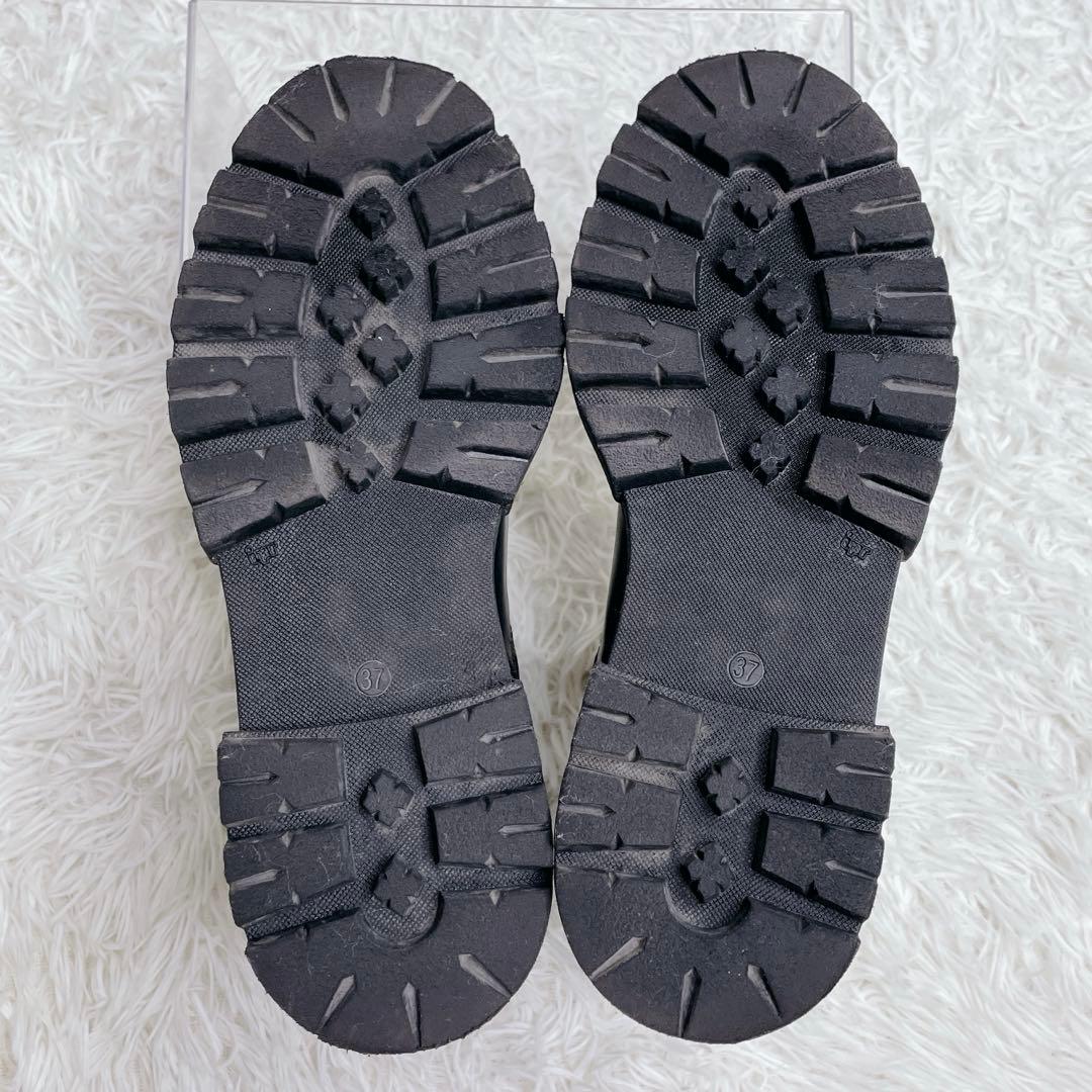 ENESS エネス サイドゴアブーツ 37 ブラック 厚底 トラックソール