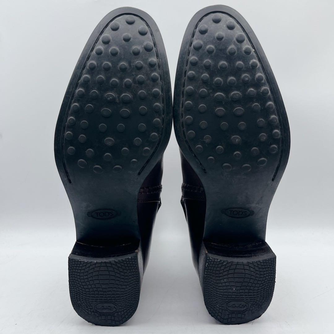 美品✨TOD'S トッズ ジョッパーブーツ ショートブーツ ダークブラウン 37