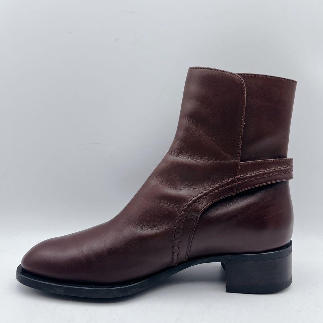 美品✨TOD'S トッズ ジョッパーブーツ ショートブーツ ダークブラウン 37