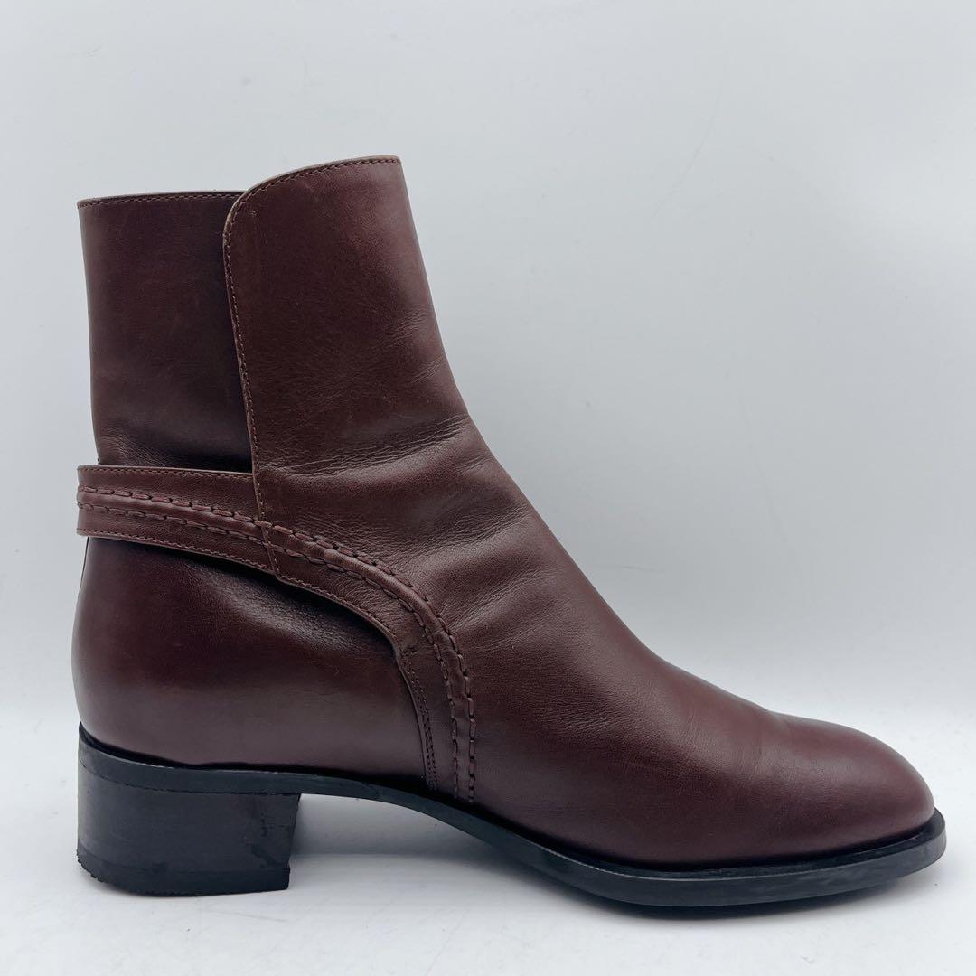 美品✨TOD'S トッズ ジョッパーブーツ ショートブーツ ダークブラウン 37