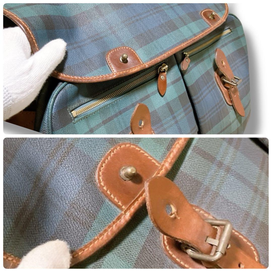 ポロラルフローレン 斜め掛け可 A4収納可 チェック メッセンジャーバッグ