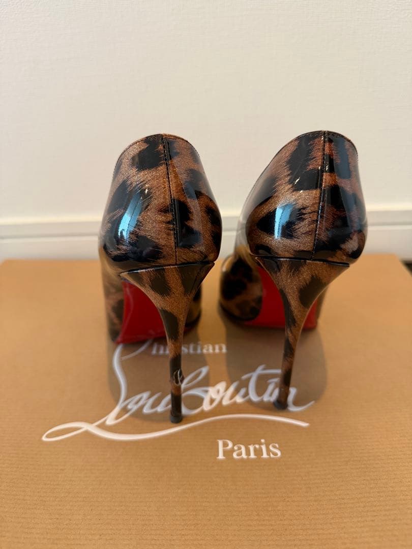 美品！Christian Louboutin レオパード36サイズ　ヒョウ柄