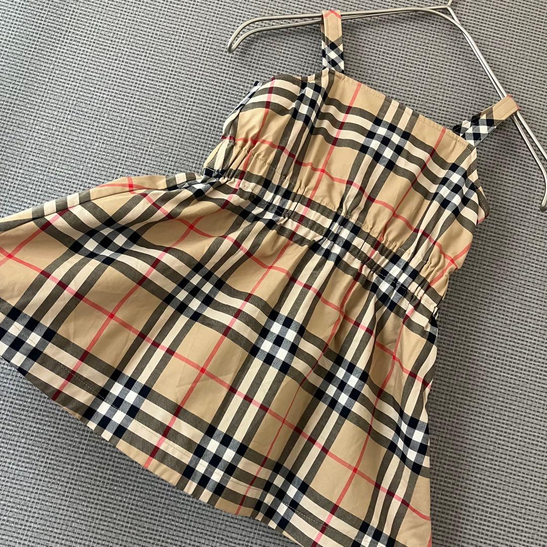 極美品　現行　バーバリー　ワンピース　キッズ　ノバチェック　18M 86㎝