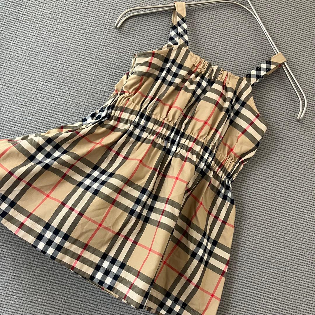 極美品　現行　バーバリー　ワンピース　キッズ　ノバチェック　18M 86㎝