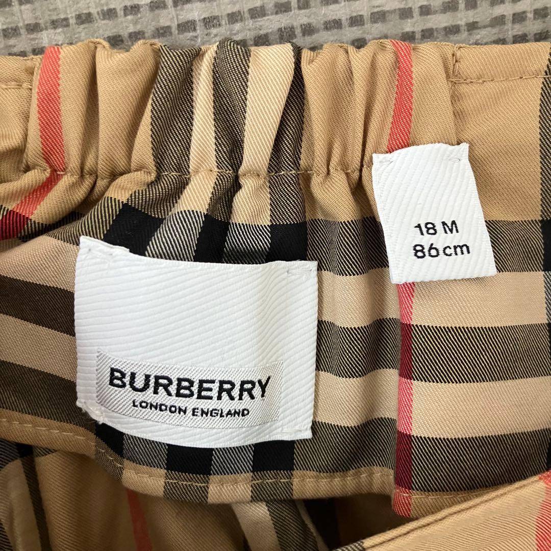 極美品　現行　バーバリー　ワンピース　キッズ　ノバチェック　18M 86㎝