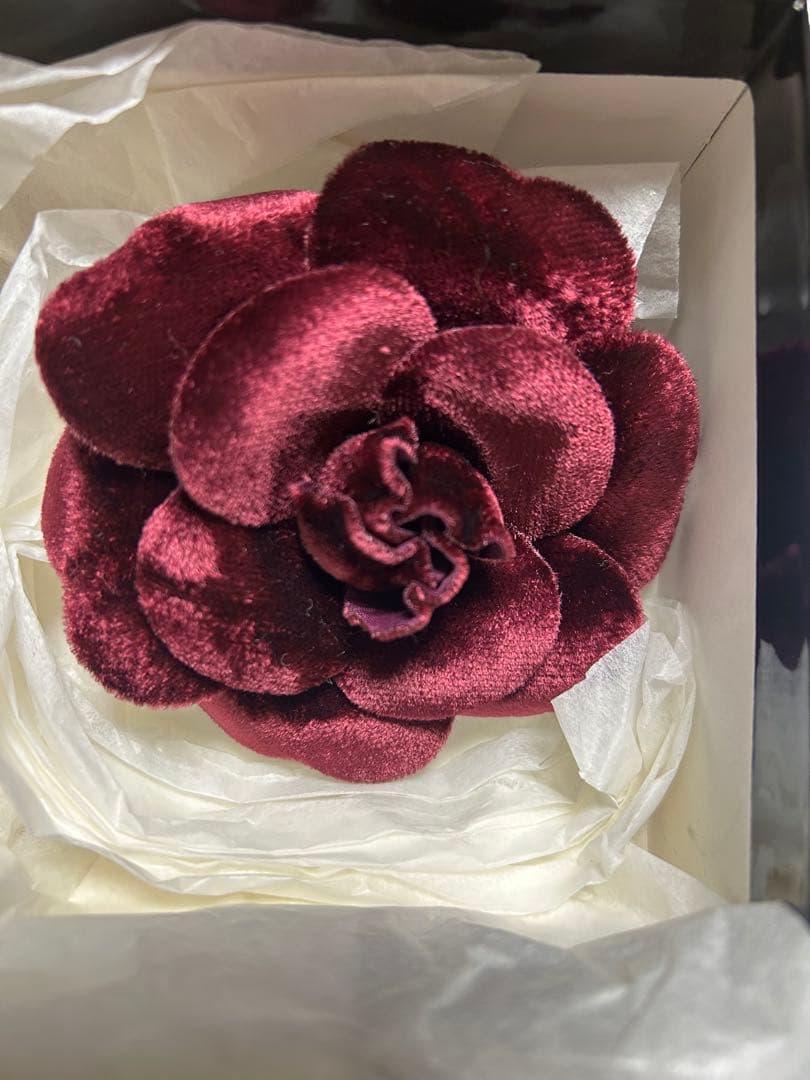 ヴィンテージシャネル　カメリア　コサージュ